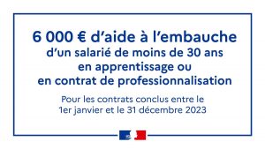 Aide à l'alternance 2023, 6000€ d'aide à l'embauche