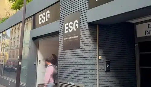 Entrée de l'école ESG Paris