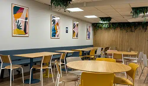 salle de pause de l'Ecole de commerce ESG Paris
