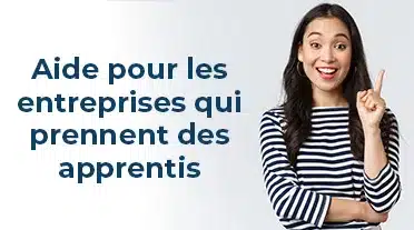 Responsable des ressources humaine heureuse de pouvoir bénéficier des aides à l'alternance