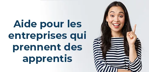 Responsable des ressources humaine heureuse de pouvoir bénéficier des aides à l'alternance