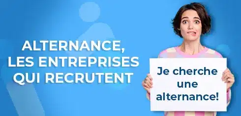Jeune étudiante qui recherche une entreprise qui recrute en alternance