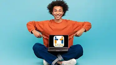 Un étudiant heureux car bien accompagné par AFi24