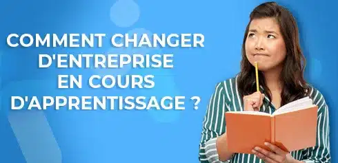 Jeune alternante se posant la question : comment changer d'entreprise pendant son alternance ?