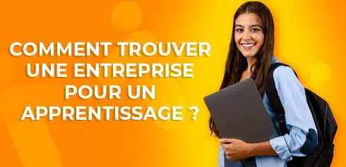 Etudiante rassuré dans sa recherche d'entreprise en apprentissage