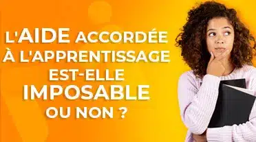 Jeunes alternante se demandant si les aides à l'apprentissage sont imposable