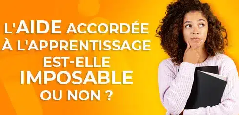 Jeunes alternante se demandant si les aides à l'apprentissage sont imposable