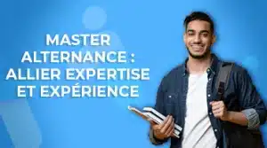 Jeune étudiant heureux d'avoir choisi un master en alternance