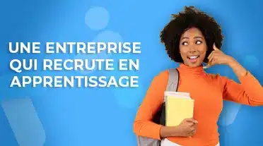 Etudiante contactant une entreprise qui cherche un contrat en laternance