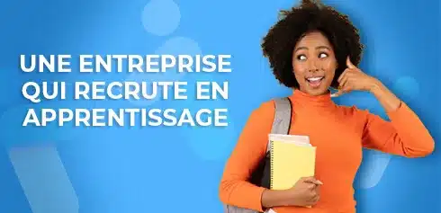 Etudiante contactant une entreprise qui cherche un contrat en laternance