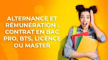 Jeune étudiante, super heureuse de découvrir qu'elle pourra avoir un salaire ne alternance