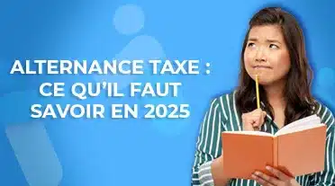 Jeune femme ce posant des questions sur l'alternance taxe