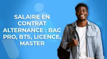 Jeune étudiant heureux de tout savoir sur le salaire en contrat d'alternance
