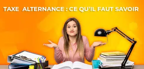Etudiante en alternance ce posant des questions sur la taxe d'apprentissage