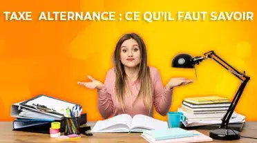 Jeune étudiante qui ce pose plein de questions sur la taxe apprentissage