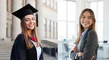 Alternante heureuse mêlant étude et travail