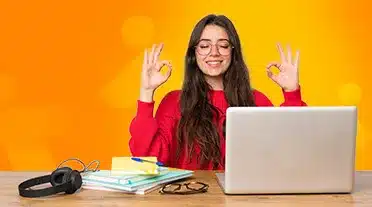 Apprentie super zen car elle as tous les bon conseils pour son entretien d'embauche