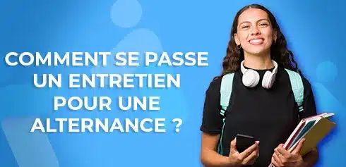 Etudiant bien préparée pour son entretien d'embauche pour une alternance