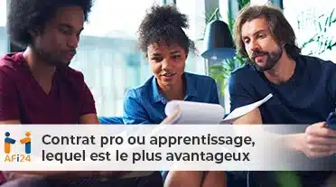 Equipe RH se posant la question : Contrat pro ou apprentissage, lequel est le plus avantageux ?