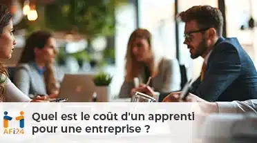 Equipe RH se posant la question du coût d'un alternant
