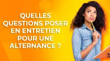 Jeune étudiante qui se demande quelle questions poser en entretien