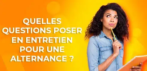 Jeune étudiante qui se demande quelle questions poser en entretien