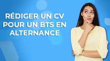 Etudiante se posant la question : comment rédiger un CV pour un BTS en alternance