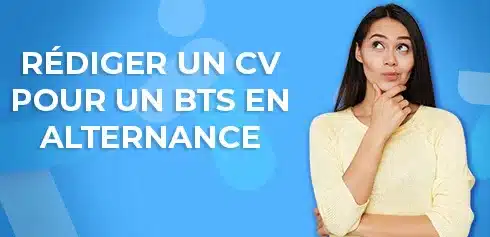 Etudiante se posant la question : comment rédiger un CV pour un BTS en alternance