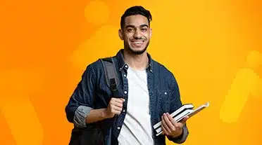 étudiant heureux du tremplin qu'est l'alternance