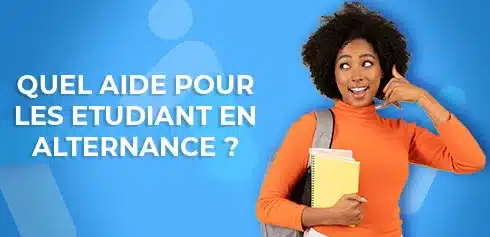 Etudiante appelant ses amis pour parler des aides à l'alternance