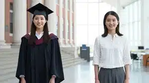 Jeune étudiante alliant étude et travail à Orsay grâce à l'alternance