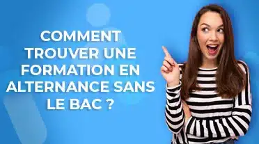 Jeune étudiante qui pointe du doigt les bons conseil pour trouver une alternance sans le bac