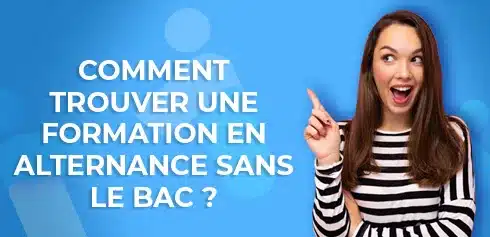 Jeune étudiante qui pointe du doigt les bons conseil pour trouver une alternance sans le bac