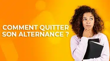 Etudiante se posant la question : comment quitte son alternance ?