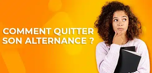 Etudiante se posant la question : comment quitte son alternance ?
