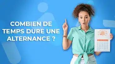 Etudiante qui se pose des questions sur combien de temps l'alternance