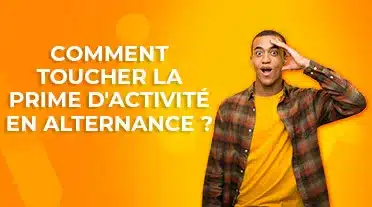 étudiant surpris car il va peut être pouvoir toucher la prime d'activité pendant son alternance