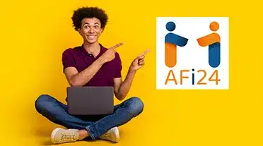 étudiant heureux d'avoir trouver son école pour son alternance avec AFi24