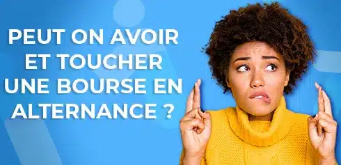 Jeune femme qui croise les doigts pour avoir la bourse en alternance