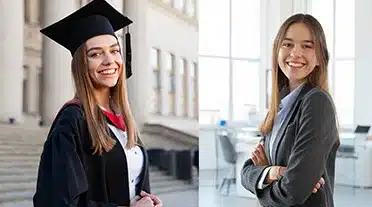 Jeune étudiant alliant école et entreprise pour son alternance