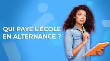 Etudiante qui se pose des questions sur qui paie l'école en alternance