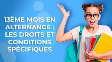 étudiante qui se pose des questions sur le 13ème moi en alternance