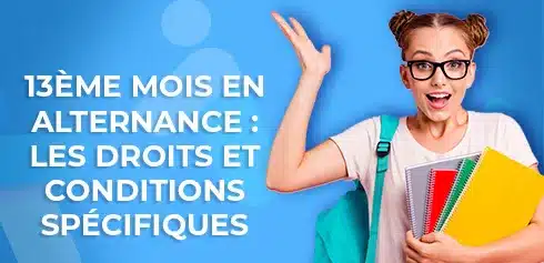 étudiante qui se pose des questions sur le 13ème moi en alternance