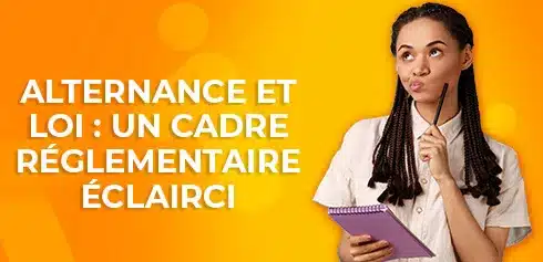 étudiante qui se pose des questions sur la loi et le cadre réglementaire