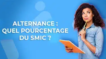 étudiante se posant des questions sur le pourcentage du SMIC en alternance