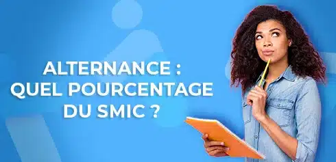 étudiante se posant des questions sur le pourcentage du SMIC en alternance