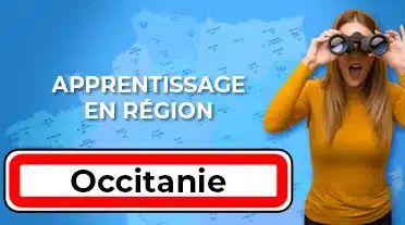 étudiante recherchant à la jumelle un apprentissage en Occitanie