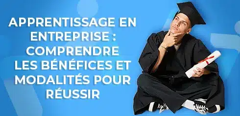 jeune diplômé se posant des questions sur l'apprentissage et ses bénéfices