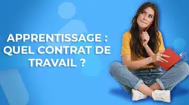 étudiante se posant des question sur le type de contrat de travail en alternance