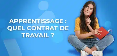 étudiante se posant des question sur le type de contrat de travail en alternance